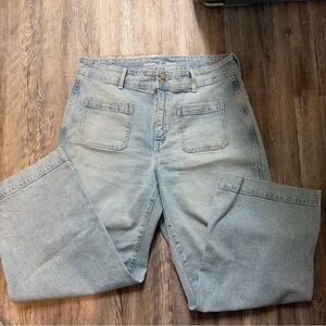 Old Navy Sky Hi wide leg trouser jeans size 14